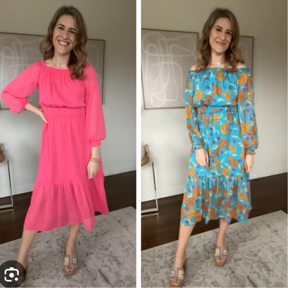 NWOT Sofia Jeans by Sofia Vergara Off The Shoulder Midi Dresses - Picture 9 of 13